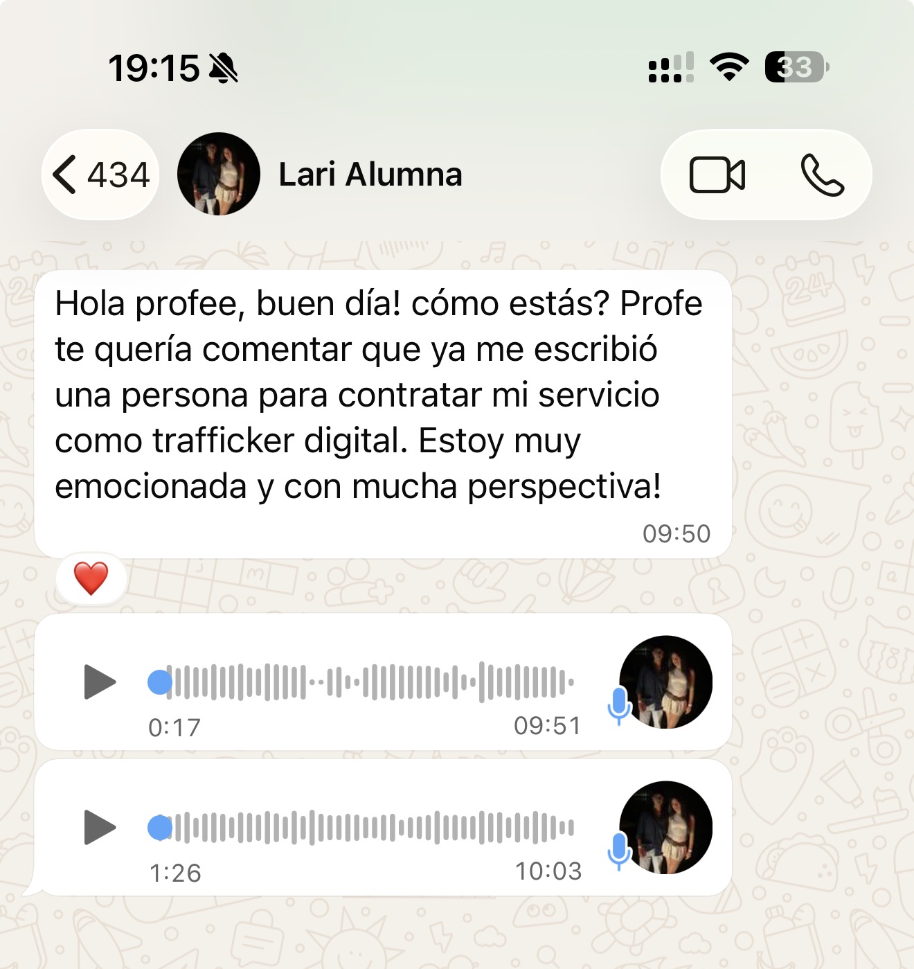 Alumno generando resultados - Propify Academy