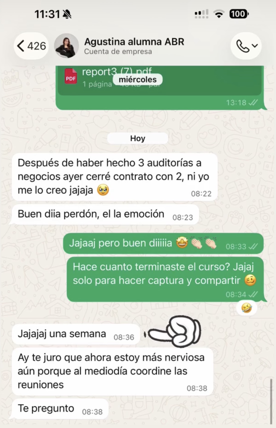 Alumno generando resultados - Propify Academy