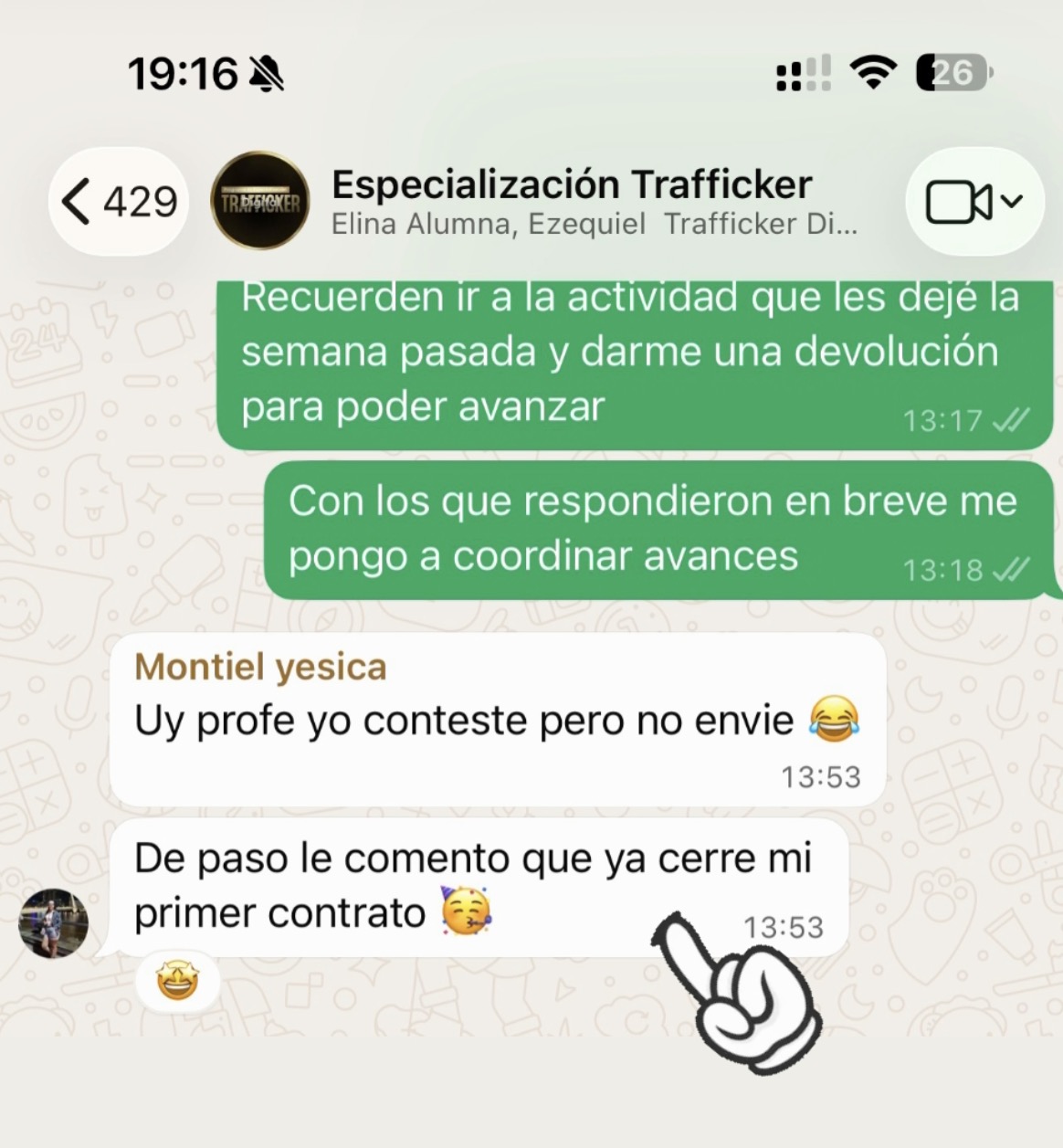 Alumno generando resultados - Propify Academy